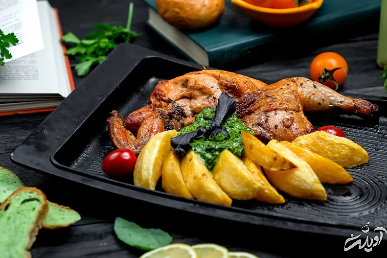 ران مرغ تنوری